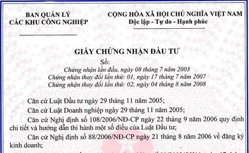 Tìm hiểu về quy trình xin cấp giấy phép đầu tư bên trong khu công nghiệp - Phúc Hưng Real - phuchungreal.com